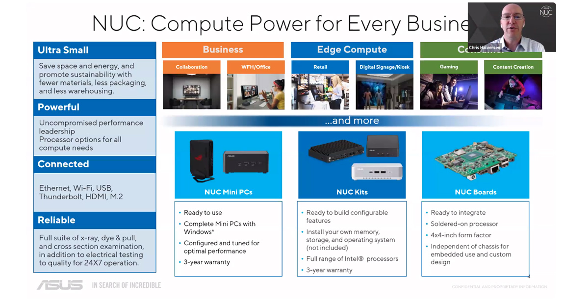 ASUS NUC Roadmap webinar