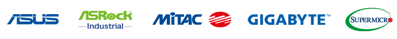 ASUS, ASRock, MiTAC, GIGABYTE, Supermicro