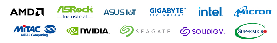 AI Server vendor logos