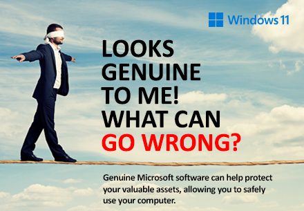 Genuine Microsoft software can help protect your valuable assets