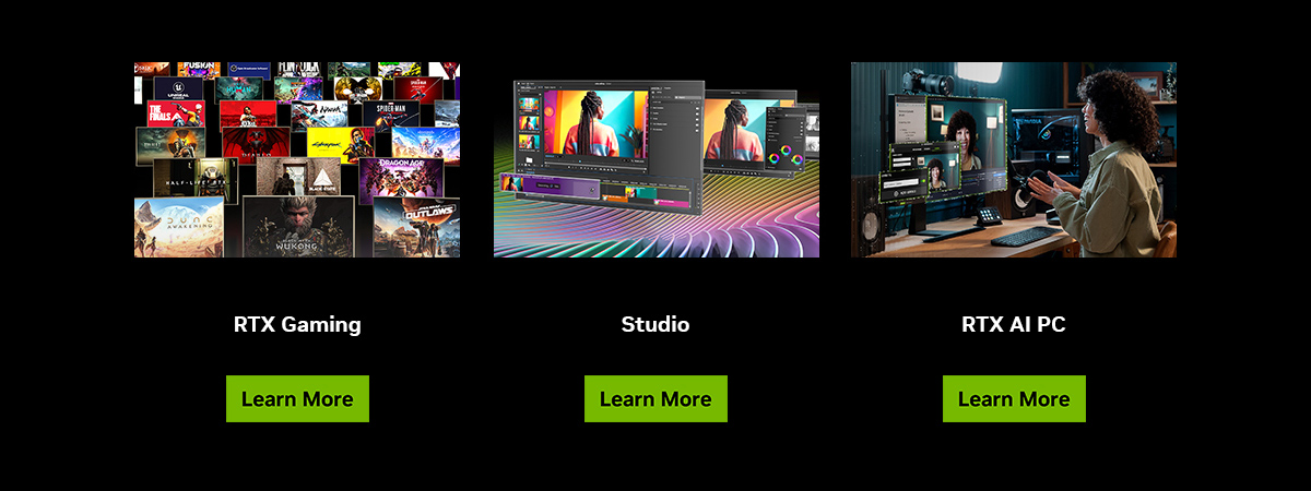 RTX AI Gaming, Studio, RTX AI PC