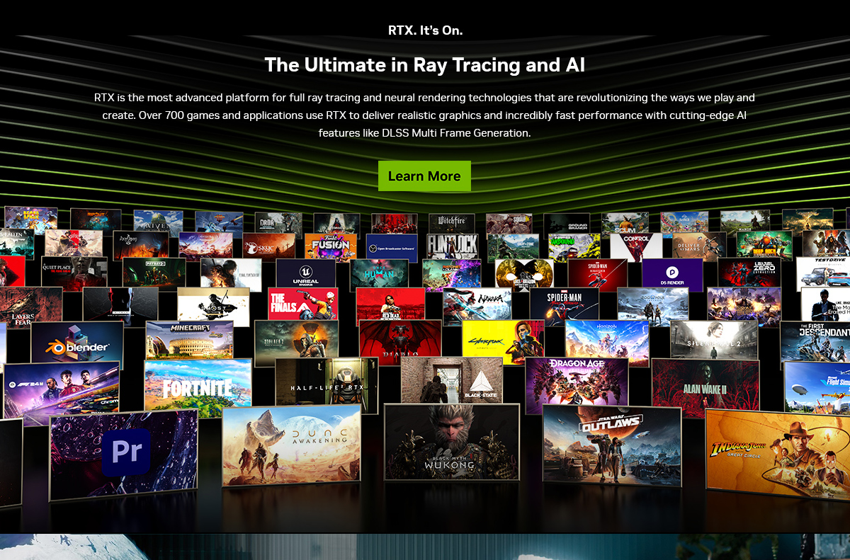RTX is the most advanced platform for full ray tracking and neural rendering technologies that are revolutionizing the ways we play and create.