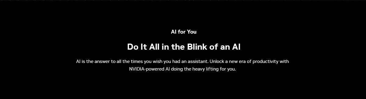 Do it all in the blink of an AI