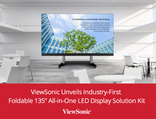 ViewSonic Unveils Industry-First Foldable 135” All-in-One LED Display Solution Kit