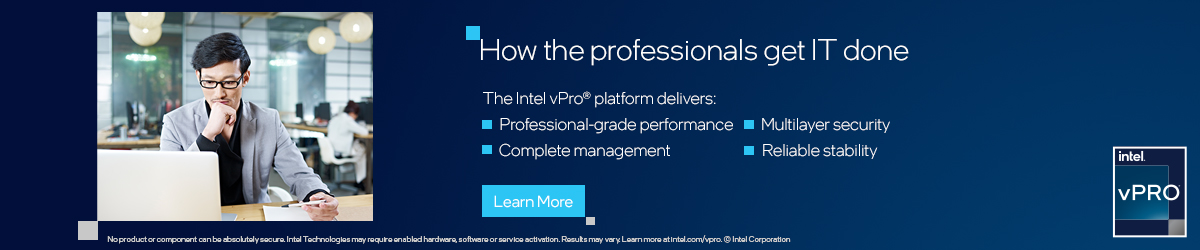 Intel vPro IT Banner