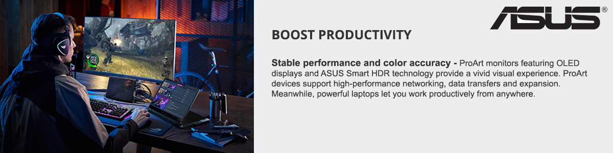 ASUS Boost Productivity Banner