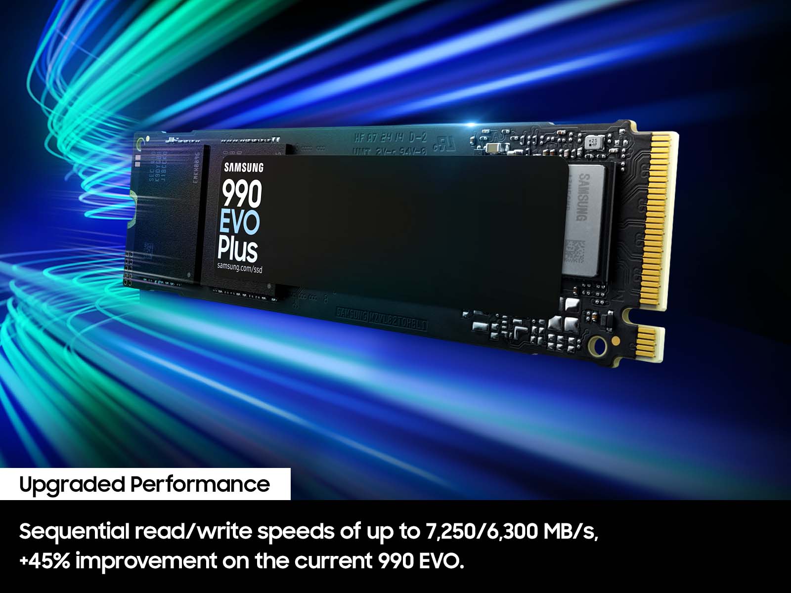 Sequential read/write speeds of up to 7250/6300 MB/s