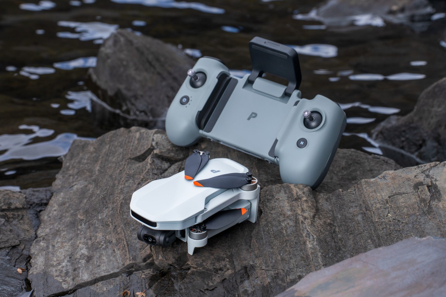 ATOM2-Lifestyle13 Atom 2 drone sitting on rock picture