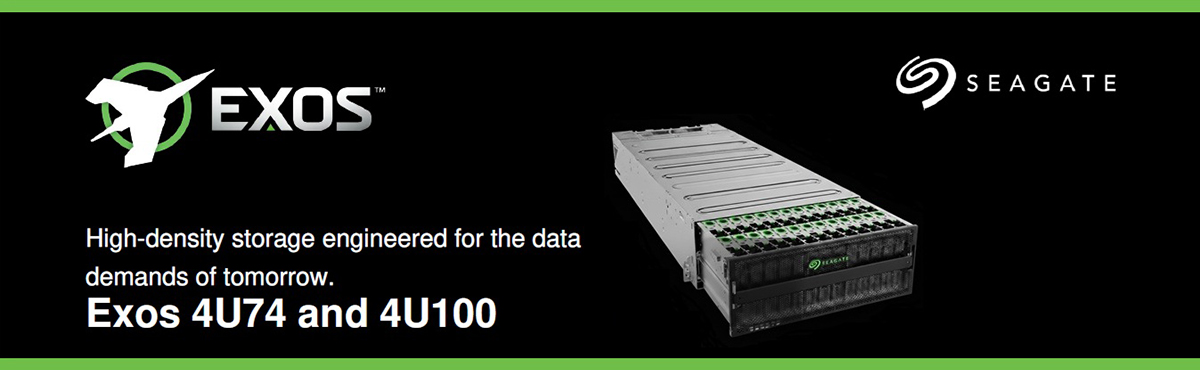 Seagate Exos 4U74 and 4U100