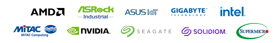 AI Server vendor logos