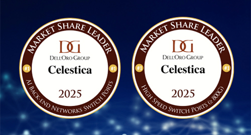 Celestica Market Share Leader Badge