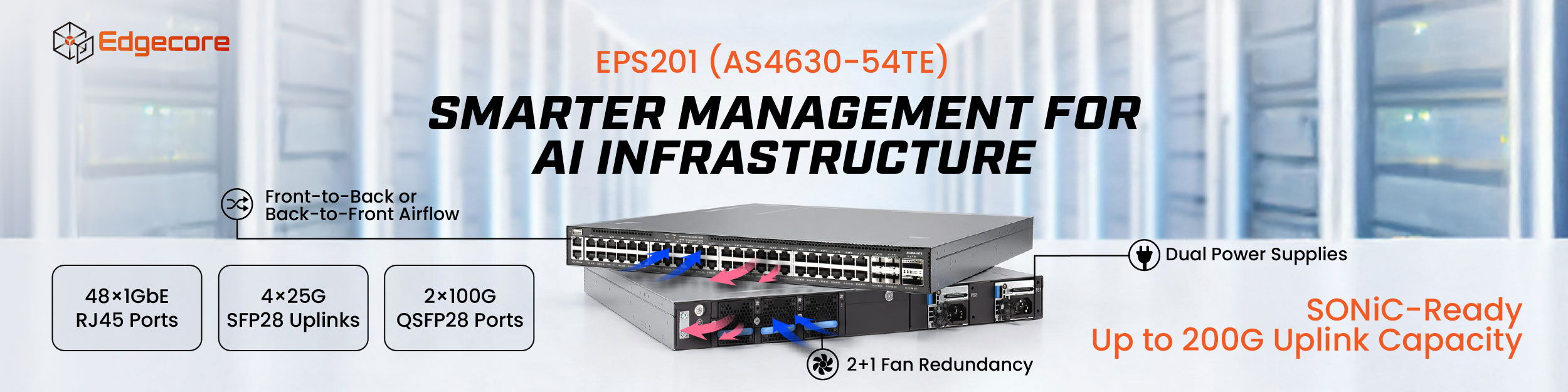 Edgecor EPS201 Smarter Management for ASI Infrastructure Ad Banner